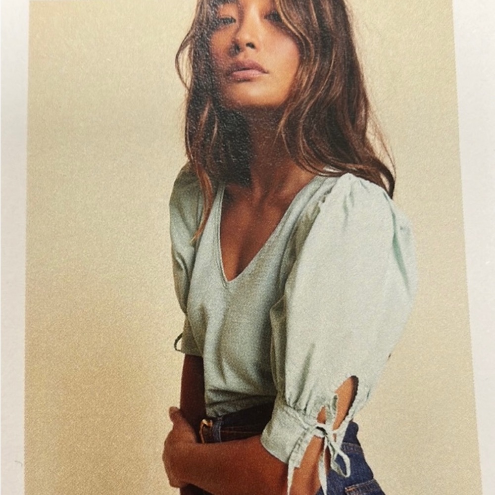 Nation tie sleeve top. XS. NWT.